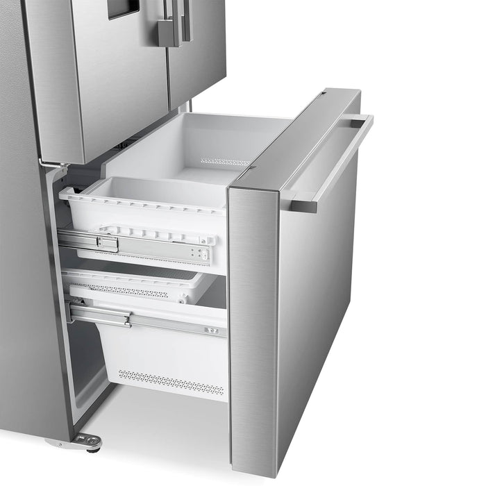 Cosmo 4-Piece Appliance Package - 30-Inch Gas Range, Wall Mount Range Hood, Dishwasher and Refrigerator with Water Dispenser in Stainless Steel (COS-4PKG-692) Cosmo