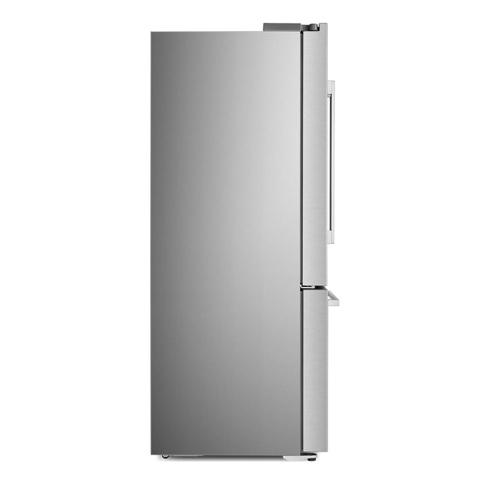 Cosmo 4-Piece Appliance Package - 30-Inch Single Oven Electric Range, Island Mount Range Hood, Dishwasher and Refrigerator with Water Dispenser in Stainless Steel (COS-4PKG-646) Cosmo