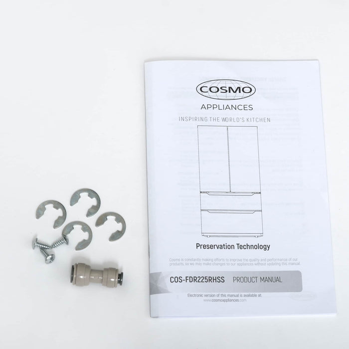 Cosmo 4-Piece Appliance Package - 30-Inch Gas Range, Under Cabinet Range Hood, Dishwasher and Wine Cooler in Stainless Steel (COS-4PKG-093) Cosmo