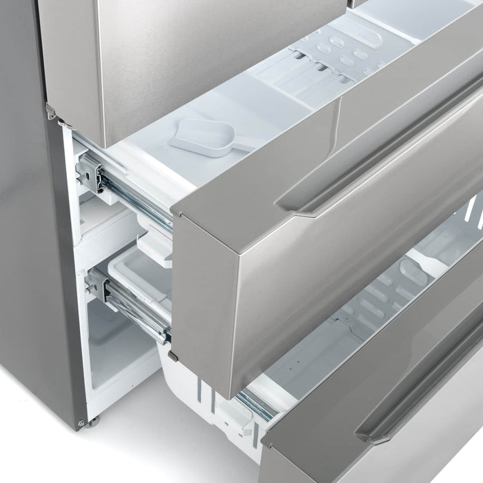 Cosmo 4-Piece Appliance Package - 36-Inch Dual Fuel Range, Under Cabinet Range Hood, Dishwasher, and Refrigerator in Stainless Steel (COS-4PKG-059) Cosmo