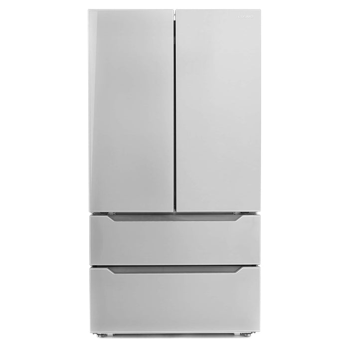 Cosmo 4-Piece Appliance Package - 30-Inch Dual Fuel Range, Dishwasher, Refrigerator and Microwave Drawer in Stainless Steel (COS-4PKG-269) Cosmo