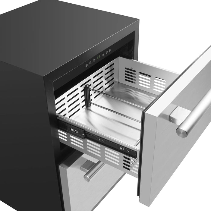 Forno Cosenza 24-Inch 4.69 cu.ft. Built-In Indoor/Outdoor Drawer Freezer with Ice Maker... Refrigerator - View 11
