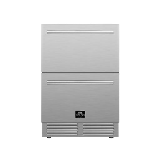 Forno Como 24-Inch 4.87 cu.ft. Indoor/Outdoor Refrigerator Drawer in Stainless Steel (FDROD1611-24S) FORNO