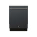 Forno Romano Espresso 24-Inch Black Built-In Dishwasher - Front View