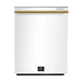 Forno Espresso Pozzo 24-Inch Built-In Tall Tub Top Control Dishwasher, 49 dBA, in White with Antique Brass Handle (FDWBI8067-24WHT) FORNO