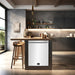 Forno Espresso Pozzo 24-Inch Built-In Tall Tub Top Control Dishwasher, 49 dBA, in White with Antique Brass Handle (FDWBI8067-24WHT) FORNO