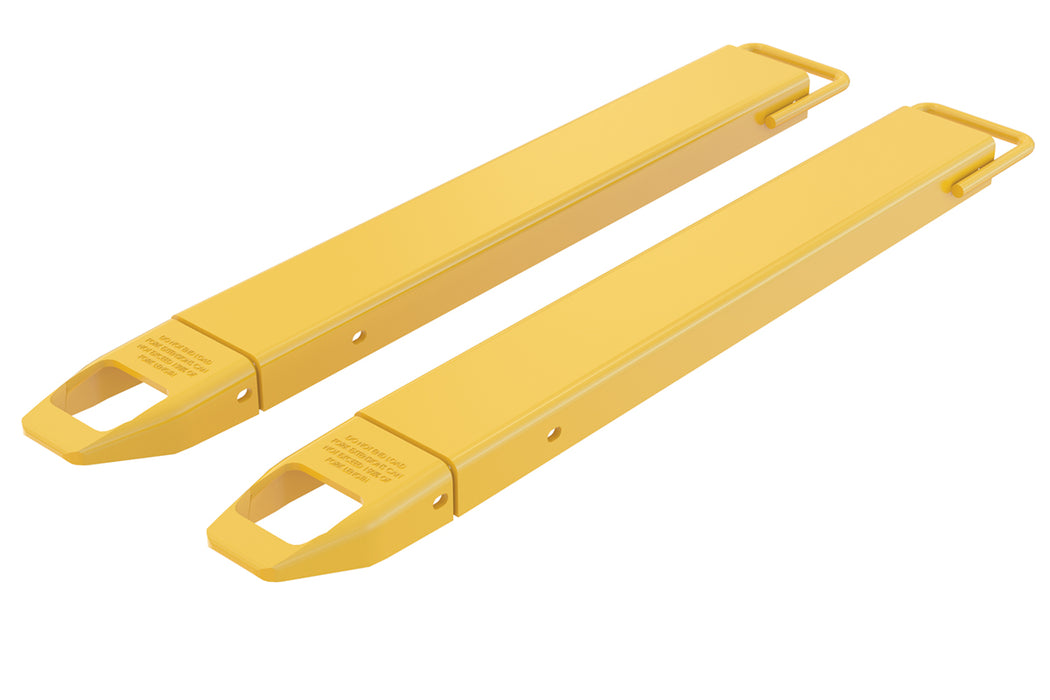 Vestil FE-4-42 Steel Fork Extensions 4 in. x 42 in. 4,000 lb. Capacity Yellow