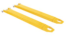 Vestil FE-4-48-P Steel Pin Style Fork Extensions 4 in. x 48 in. 4,000 lb. Capacity Yellow