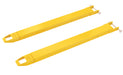 Vestil FE-4-54-P Steel Pin Style Fork Extensions 4 in. x 54 in. 4,000 lb. Capacity Yellow