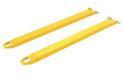 Vestil FE-4-66-P Steel Pin Style Fork Extensions 4 in. x 66 in. 4,000 lb. Capacity Yellow