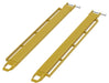Vestil FE-4-72-P-LR Steel Pin Style Fork Extensions with Load Rails 4" X 72" 4,000 lb. Capacity Yellow