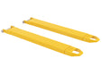 Vestil FE-5-48-P Steel Pin Style Fork Extensions 5 in. x 48 in. 4,000 lb. Capacity Yellow