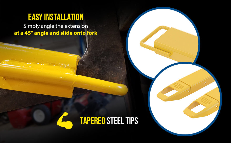 Vestil FE-5-60 steel fork extensions feature overview 1
