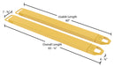 Vestil FE-5-60 steel fork extensions dimensions diagram