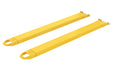 Vestil FE-5-66-P Steel Pin Style Fork Extensions 5 in. x 66 in. 4,000 lb. Capacity Yellow