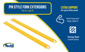 Vestil FE-6-120-P steel pin style fork extensions feature overview 1