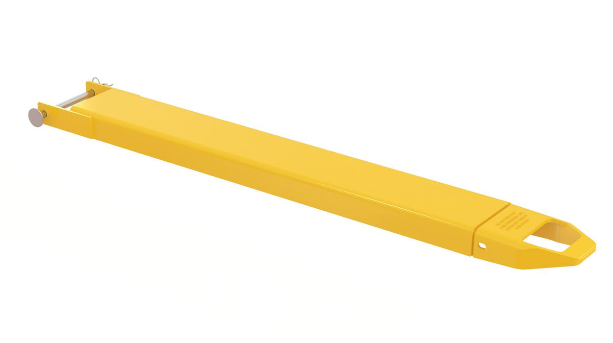Vestil FE-6-48-P-EACH Steel Pin Style Single Fork Extension 6 In x 48 In 4,000 Lb Capacity Yellow