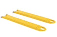 Vestil FE-6-48-P Steel Pin Style Fork Extensions 6 in. x 48 in. 4,000 lb. Capacity Yellow