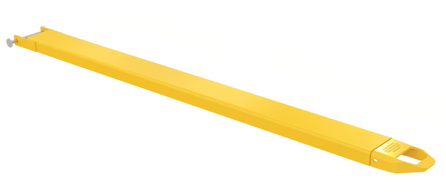 Vestil FE-6-84-P-EACH Steel Pin Style Single Fork Extension 6 in. x 84 in. 4,000 lb. Capacity Yellow