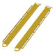 Vestil FE-6-96-P-LR Steel Pin Style Fork Extensions with Load Rails 6" X 96" 4,000 lb. Capacity Yellow