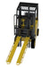 Vestil FE-6-96-P-LR steel pin style fork extensions with load rails - view 2