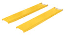 Vestil FE-7-48-P Steel Pin Style Fork Extensions 7 in. x 48 in. 4,000 lb. Capacity Yellow