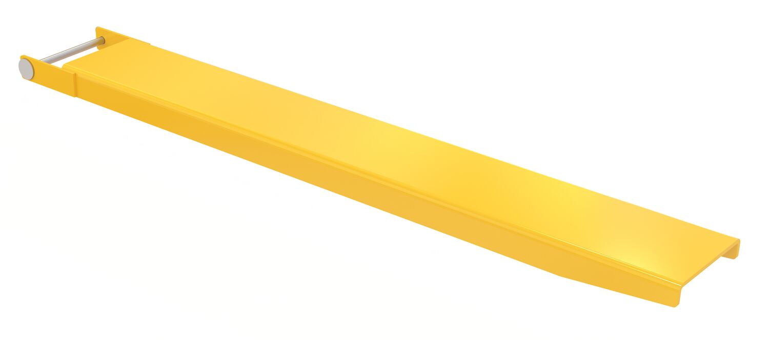 Vestil FE-7-54-P-EACH Steel Pin Style Single Fork Extension 7 in. x 54 in. 4,000 lb. Capacity Yellow