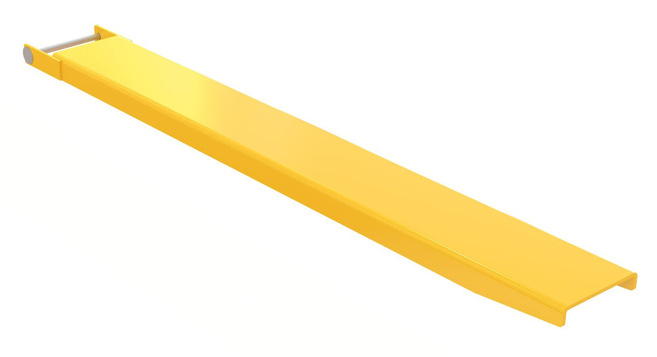 Vestil FE-7-63-P-EACH Steel Pin Style Single Fork Extension 7 in. x 63 in. 4,000 lb. Capacity Yellow