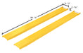 Vestil FE-7-90-P steel pin style fork extensions dimensions diagram