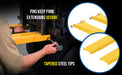 Vestil FE-8-120-P steel pin style fork extensions feature overview 1