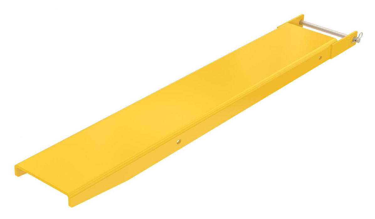 Vestil FE-8-48-P-EACH Steel Pin Style Single Fork Extension 8 in. x 48 in. 4,000 lb. Capacity Yellow