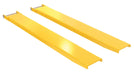 Vestil FE-8-63-P Steel Pin Style Fork Extensions 8 in. x 63 in. 4,000 lb. Capacity Yellow