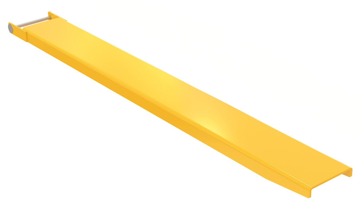 Vestil FE-8-72-P-EACH Steel Pin Style Single Fork Extension 8 in. x 72 in. 4,000 lb. Capacity Yellow