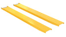 Vestil FE-8-72-P Steel Pin Style Fork Extensions 8 in. x 72 in. 4,000 lb. Capacity Yellow