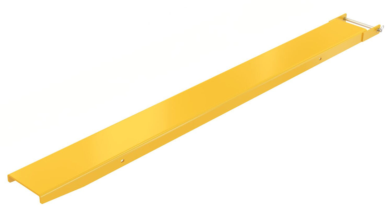 Vestil FE-8-84-P-EACH Steel Pin Style Single Fork Extension 8 in. x 84 in. 4,000 lb. Capacity Yellow
