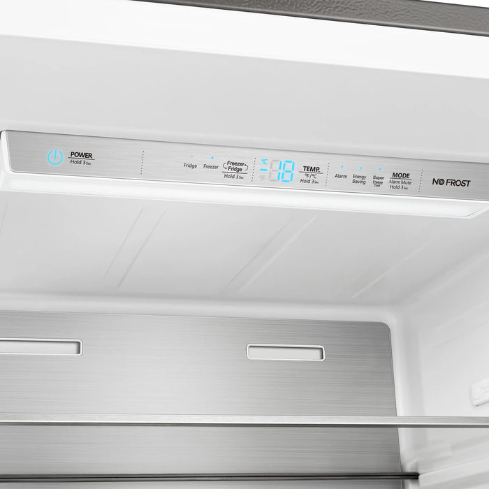 Forno Maderno 28-Inch Built-In 13.6 Cu.Ft. Convertible Refrigerator in Stainless Steel, Left Swing with Decorative Grille (FFFFD1722-32LSG)