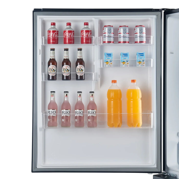 Forno Milano Espresso Package - 62-Inch, 34.4 cu. ft. Refrigerators with Bottom Freezers in Black with Stainless Steel Handle (FFFFD1787-60BLK)