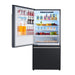 Forno Milano Espresso 31-Inch 17.2 cu. ft. Bottom Freezer Door Refrigerator in Black with Stainless Steel Handle (FFFFD1786-31BLK) FORNO