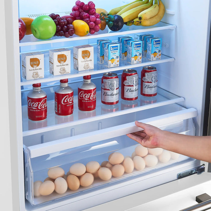 Forno Espresso 3-Piece Appliance Package - 30-Inch Electric Range with 5.0 Cu.Ft. Electric Oven, Refrigerator, and Under Cabinet Range Hood in White with Stainless Steel Trim (FBDL-001-03US)