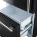 Forno Milano Espresso 31-Inch 17.2 cu. ft. Bottom Freezer Door Refrigerator in Black with Stainless Steel Handle (FFFFD1786-31BLK) FORNO