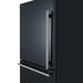Forno Milano Espresso 31-Inch 17.2 cu. ft. Bottom Freezer Door Refrigerator in Black with Stainless Steel Handle (FFFFD1786-31BLK) FORNO