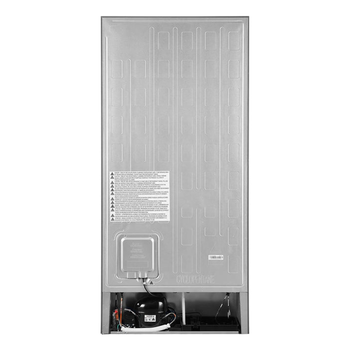 Forno Milano Espresso 31-Inch 17.2 cu. ft. Refrigerator and Bottom Freezer in White with Stainless Steel Handle, Left Hinge (FFFFD1786-31WHT) FORNO