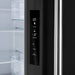Forno Espresso Gallipoli 30-inch 17.5 cu. ft. French Door Refrigerator with Ice Maker in Black with Stainless Steel Handle (FFFFD1974-31BLK) FORNO