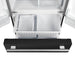 Forno Espresso Gallipoli 30-inch 17.5 cu. ft. French Door Refrigerator with Ice Maker in Black with Stainless Steel Handle (FFFFD1974-31BLK) FORNO