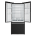 Forno Espresso Gallipoli 30-inch 17.5 cu. ft. French Door Refrigerator with Ice Maker in Black with Stainless Steel Handle (FFFFD1974-31BLK) FORNO