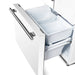 Forno Espresso Gallipoli 30-inch 17.5 cu. ft. French Door Refrigerator with Ice Maker in White with Stainless Steel Handle (FFFFD1974-31WHT) FORNO