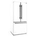 Forno Espresso Gallipoli 30-inch 17.5 cu. ft. French Door Refrigerator with Ice Maker in White with Stainless Steel Handle (FFFFD1974-31WHT) FORNO