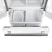 Forno Espresso Gallipoli 30-inch 17.5 cu. ft. French Door Refrigerator with Ice Maker in White with Stainless Steel Handle (FFFFD1974-31WHT) FORNO