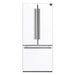 Forno Espresso Gallipoli 30-inch 17.5 cu. ft. French Door Refrigerator with Ice Maker in White with Stainless Steel Handle (FFFFD1974-31WHT) FORNO