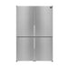 Forno Guardia 46.8 Inch 21.6 cu.ft. Side-by-Side Bottom Freezer Refrigerator in Stainless Steel (FFFFD1778-48) FORNO